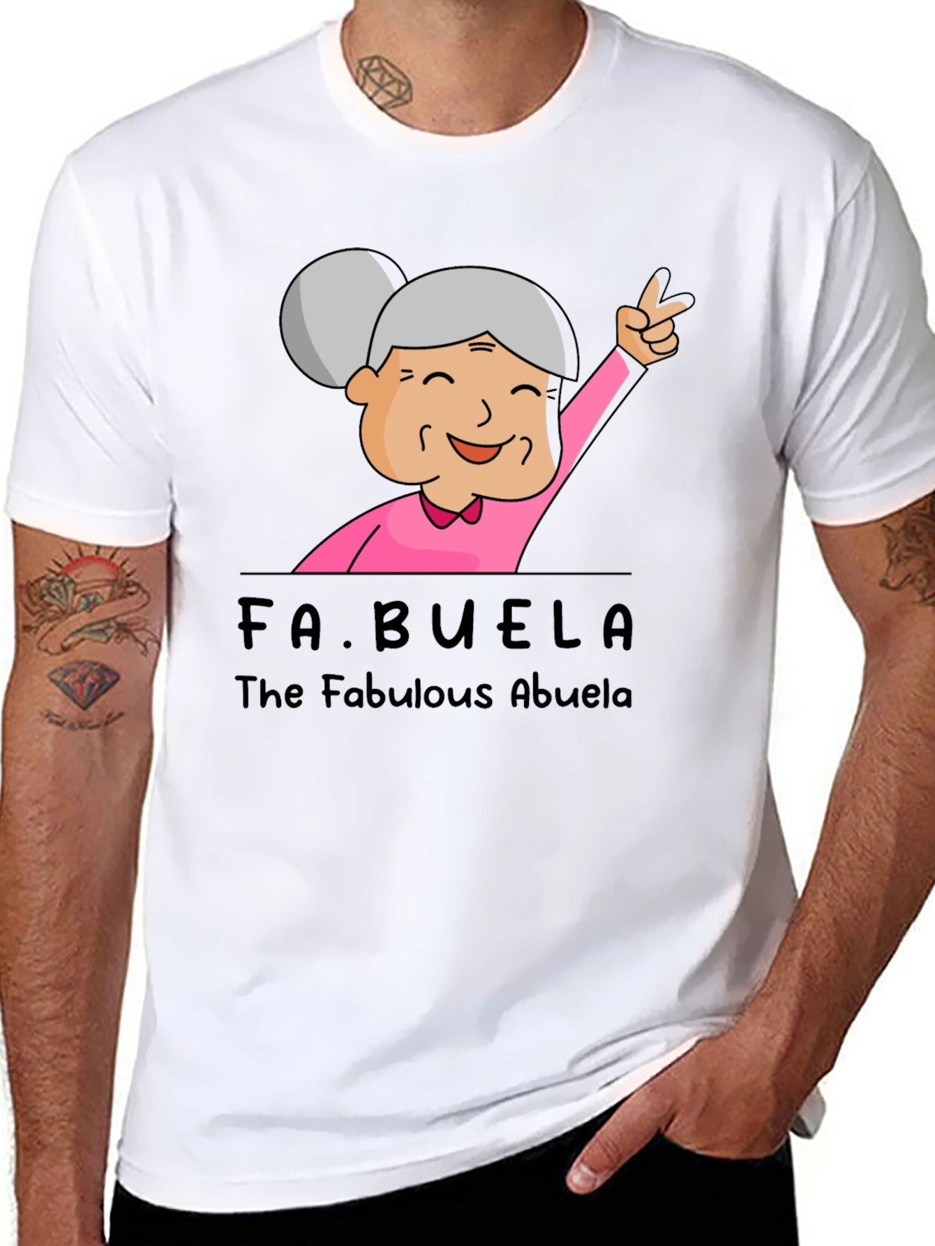 Fabulous Abuela T-Shirt: Funny Grandma Tee