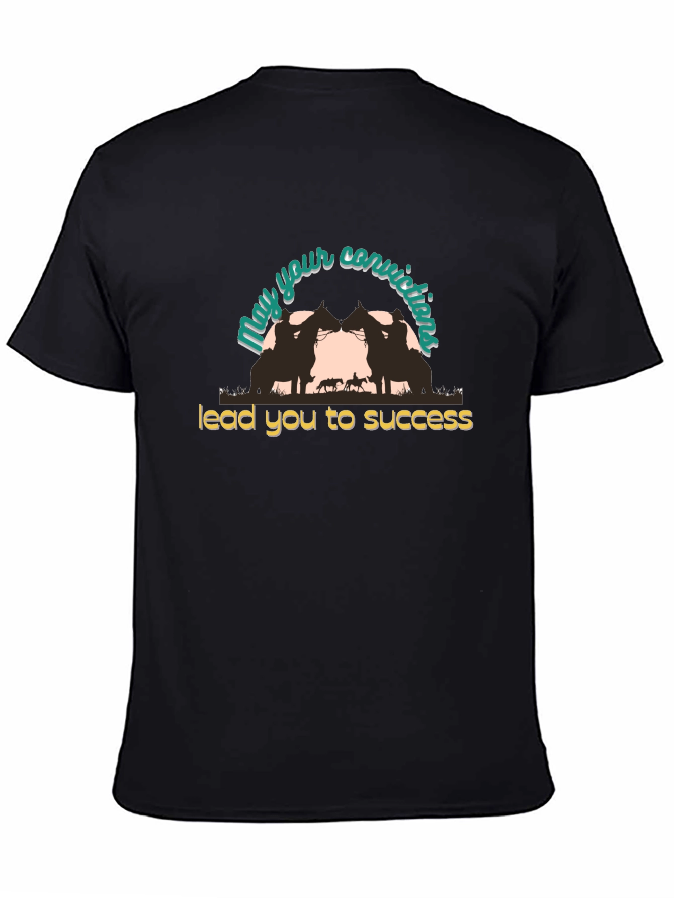 Conviction Leads to Success Black T-Shirt