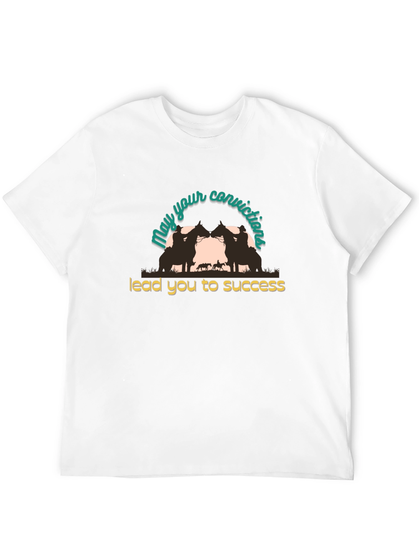 Conviction Leads to Success Black T-Shirt