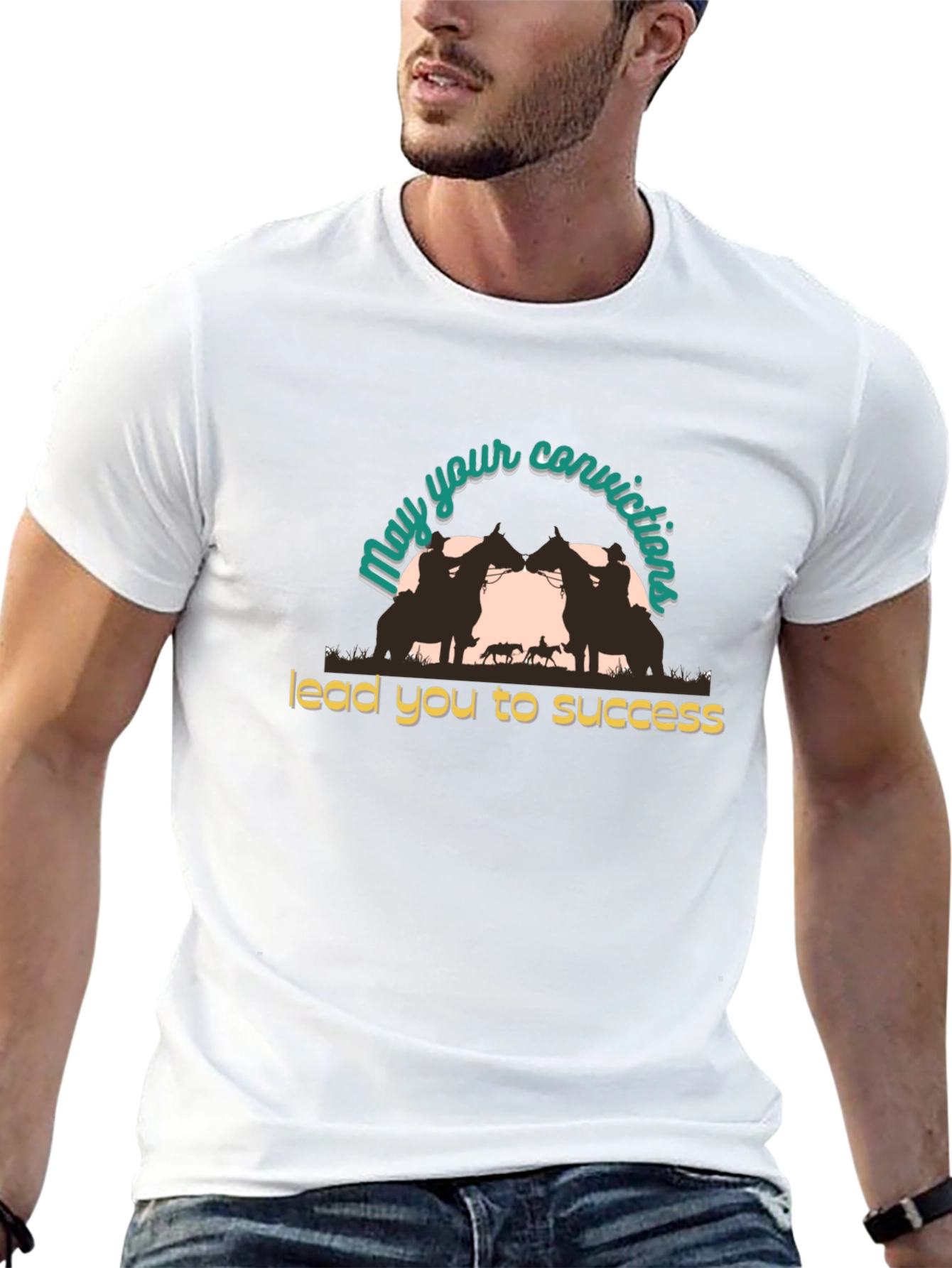 Conviction Leads to Success Black T-Shirt