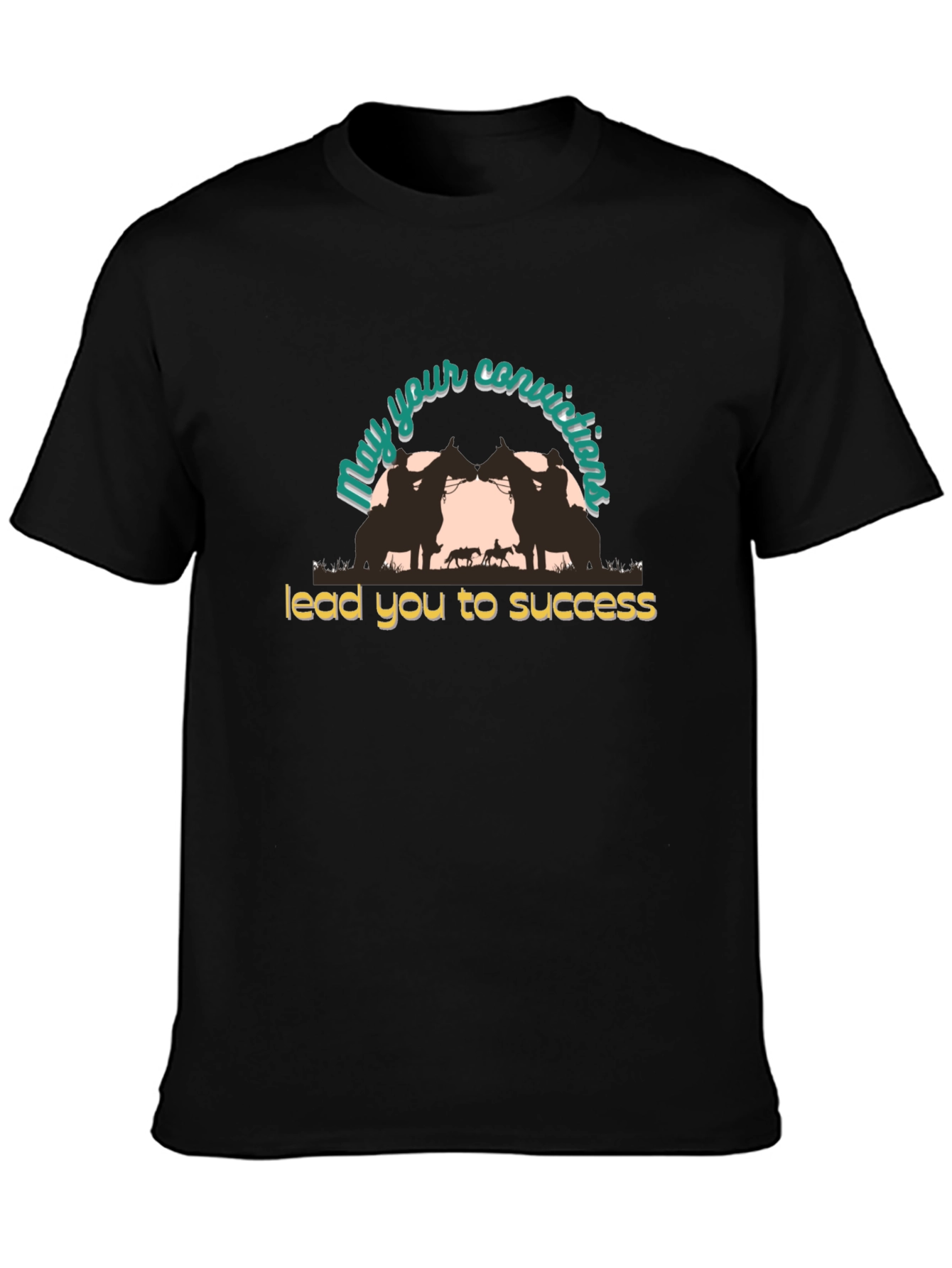 Conviction Leads to Success Black T-Shirt