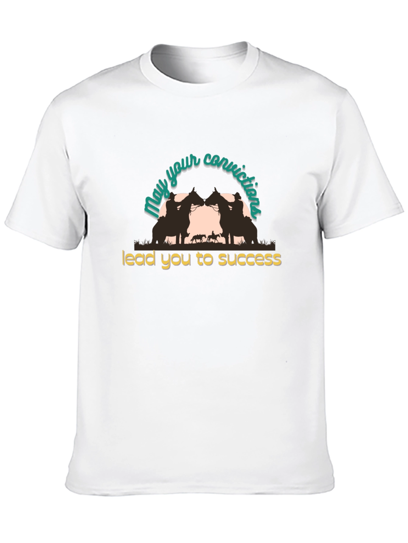 Conviction Leads to Success Black T-Shirt