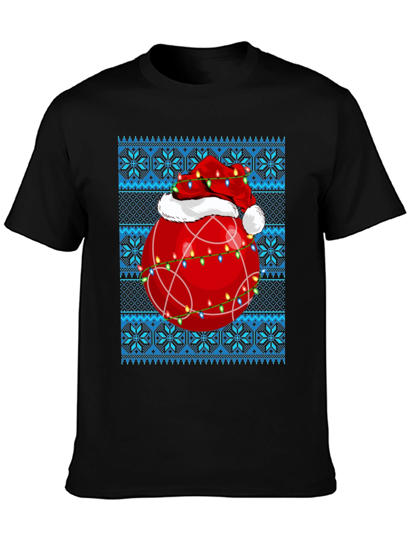 Christmas Ball Santa Hat T-Shirt