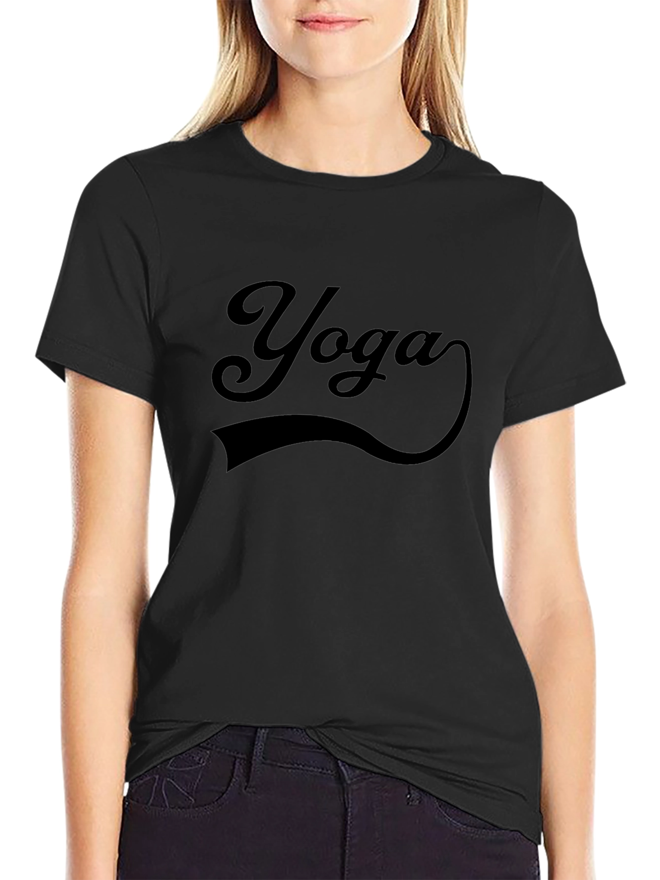 Yoga Graphic Print T-Shirt