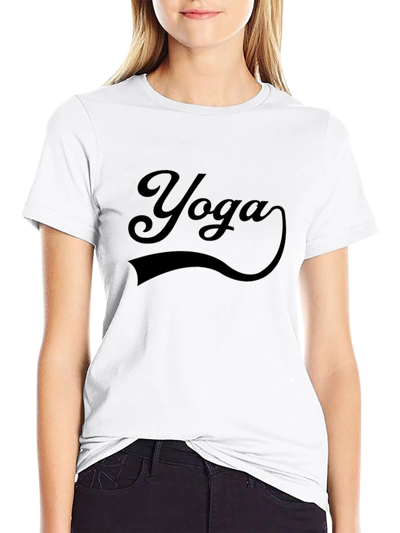 Yoga Graphic Print T-Shirt