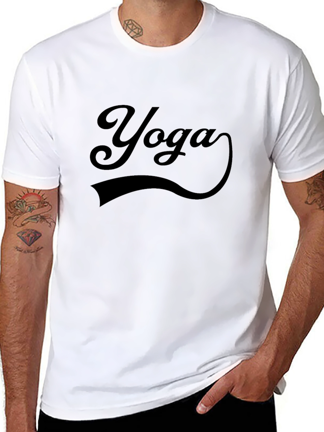 Yoga Graphic Print T-Shirt