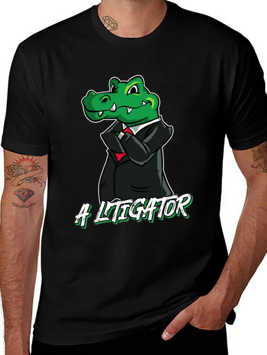 A Litigator Alligator Graphic T-Shirt - Funny Lawyer Tee