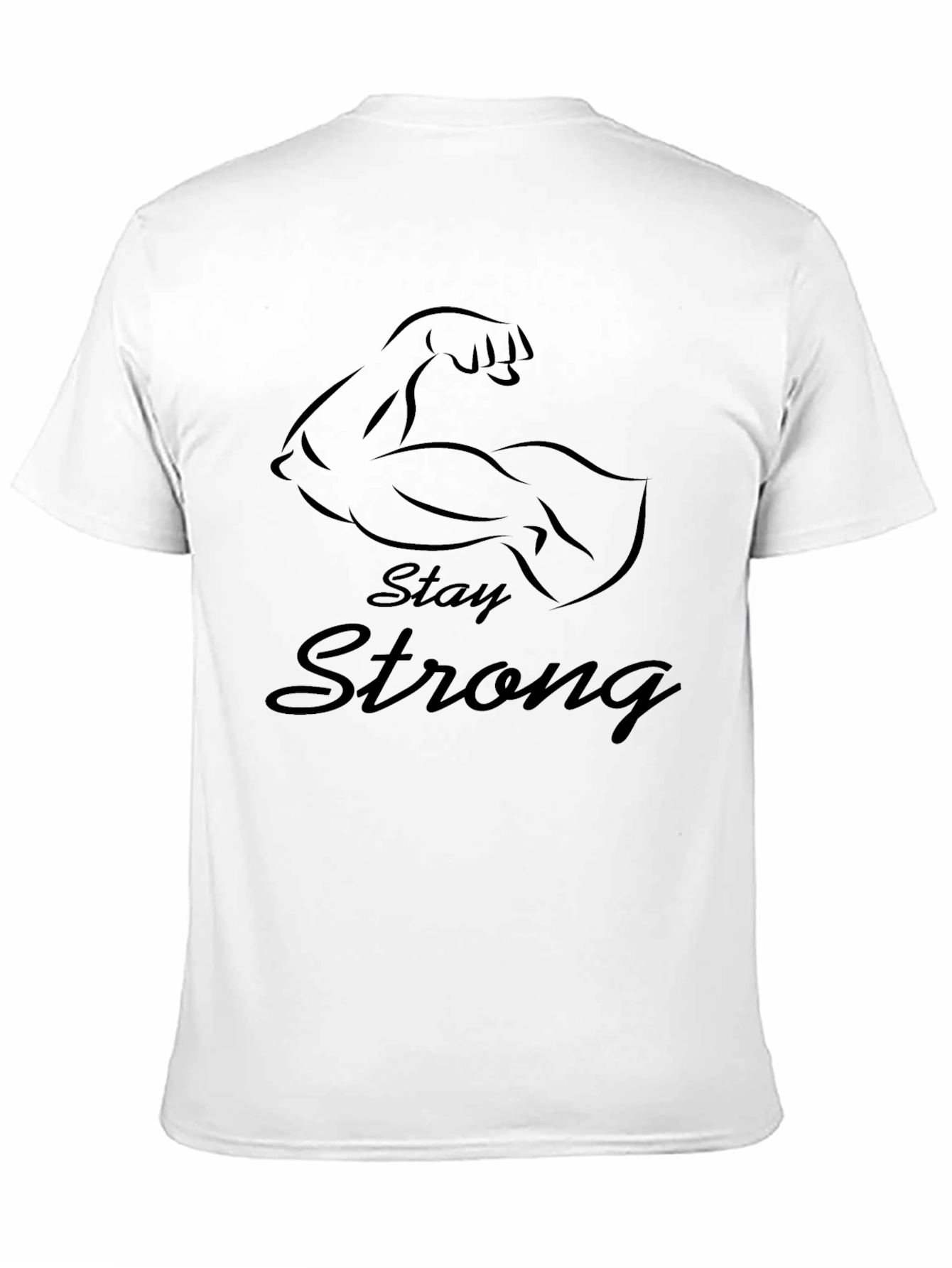 Stay Strong Graphic Tee - Mens Black T-Shirt