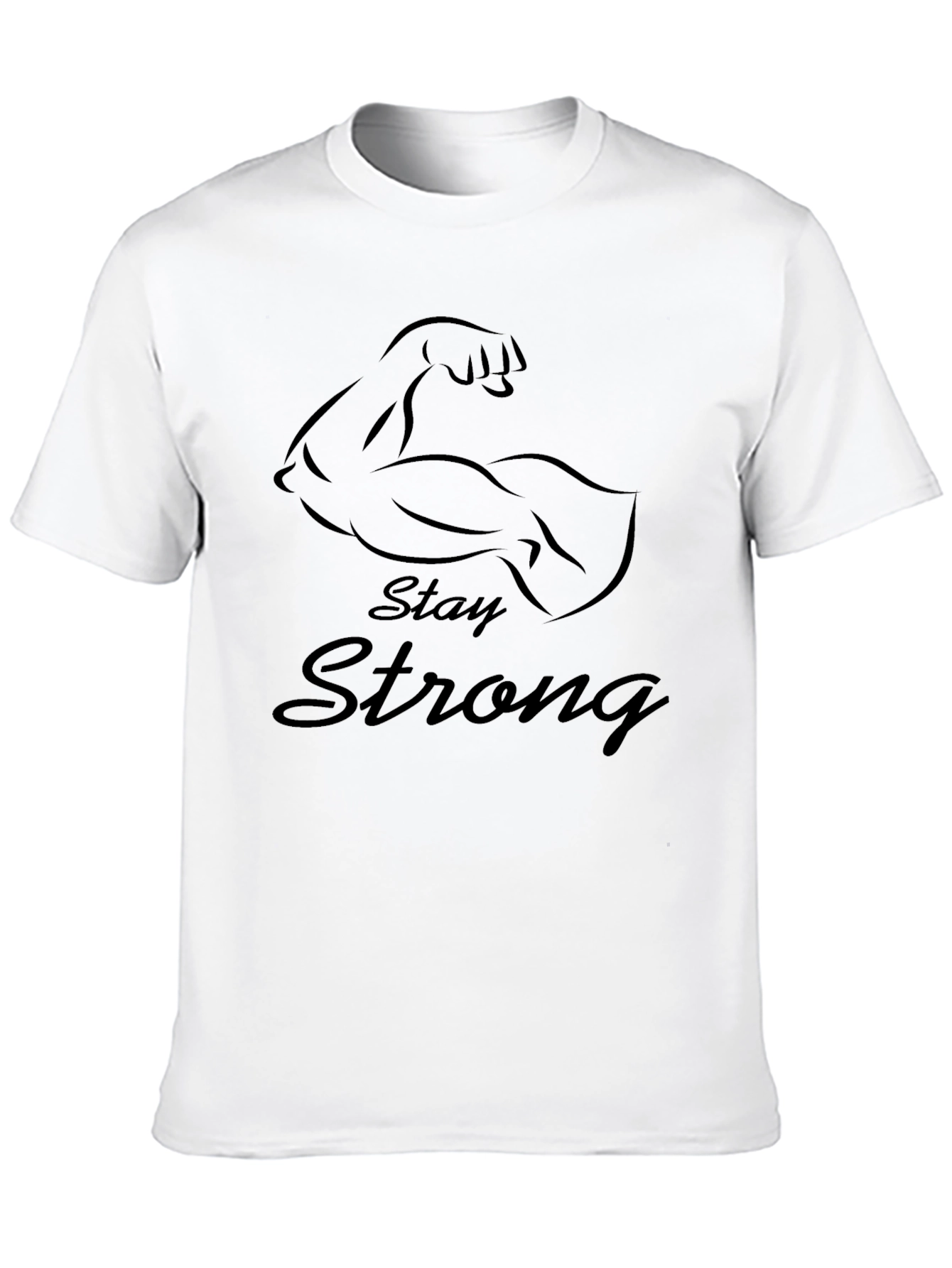 Stay Strong Graphic Tee - Mens Black T-Shirt