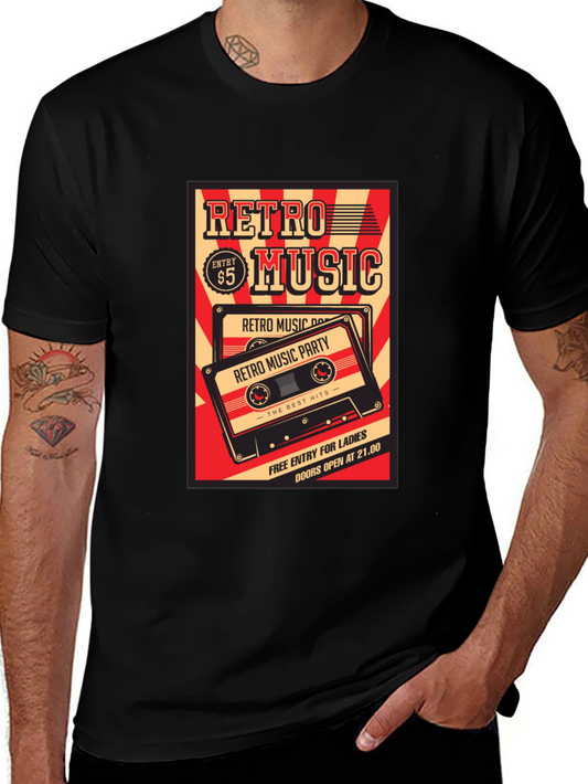 Retro Music Graphic T-Shirt