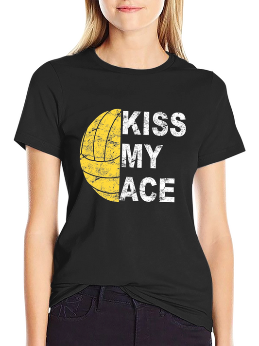 Kiss My Ace Volleyball Graphic T-Shirt