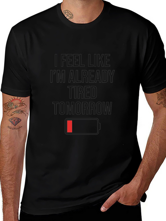I Feel Like Im Already Tomorrow Black T-Shirt