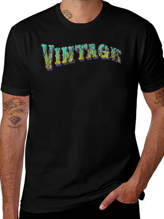 Vintage Style Graphic T-Shirt - Retro Design