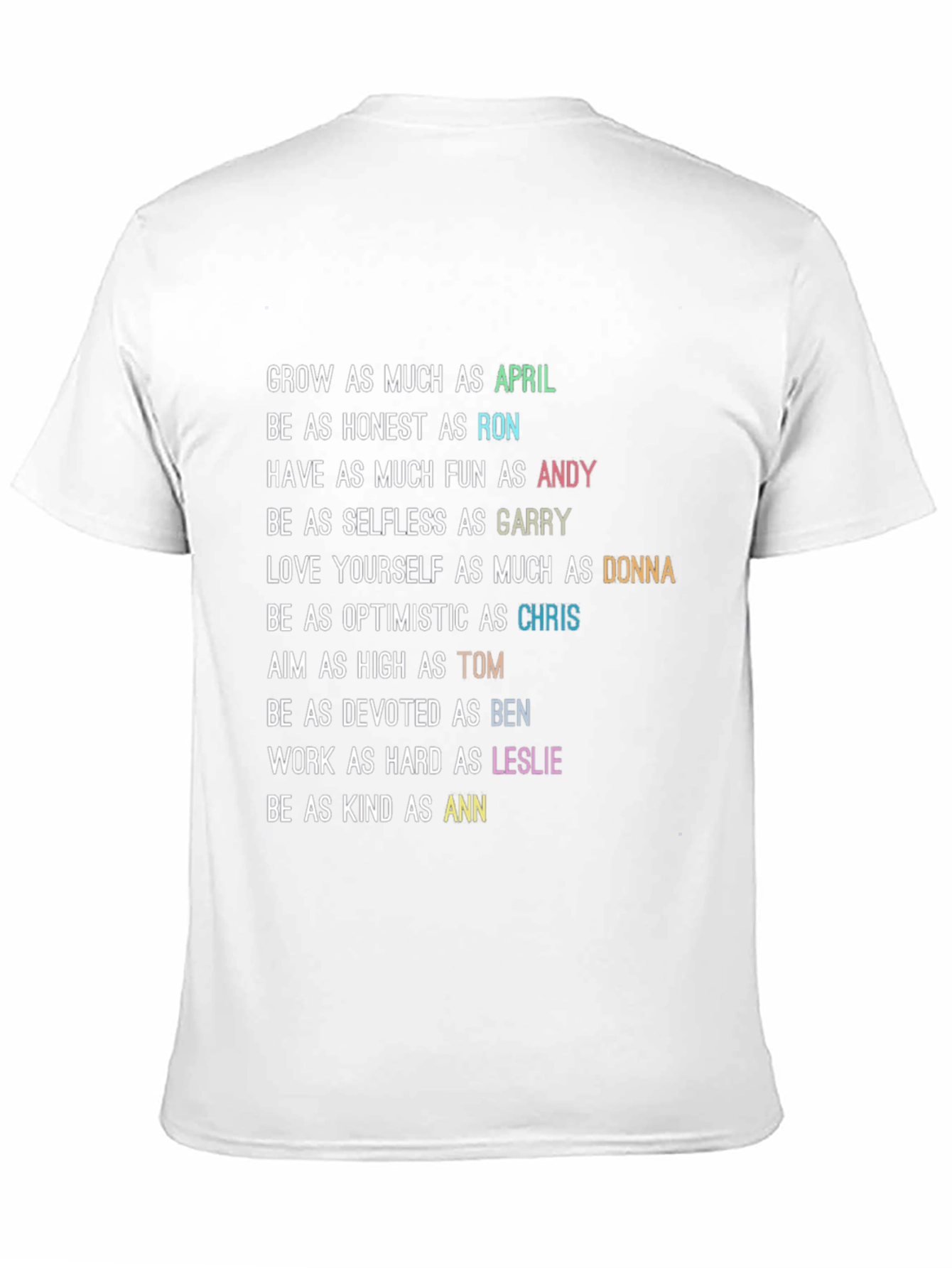 Parks and Rec Character Trait T-Shirt