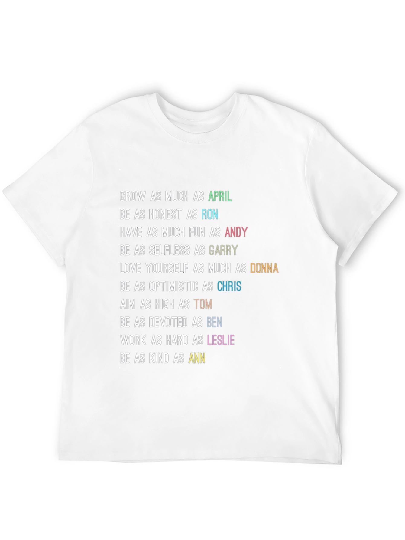 Parks and Rec Character Trait T-Shirt