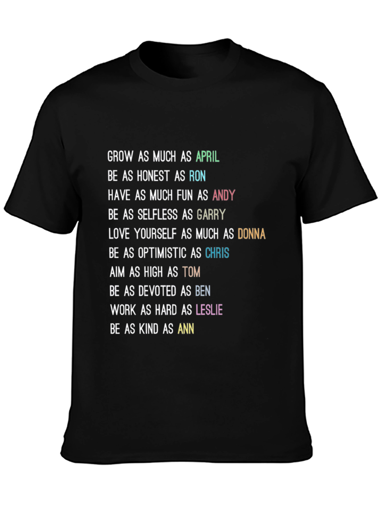 Parks and Rec Character Trait T-Shirt
