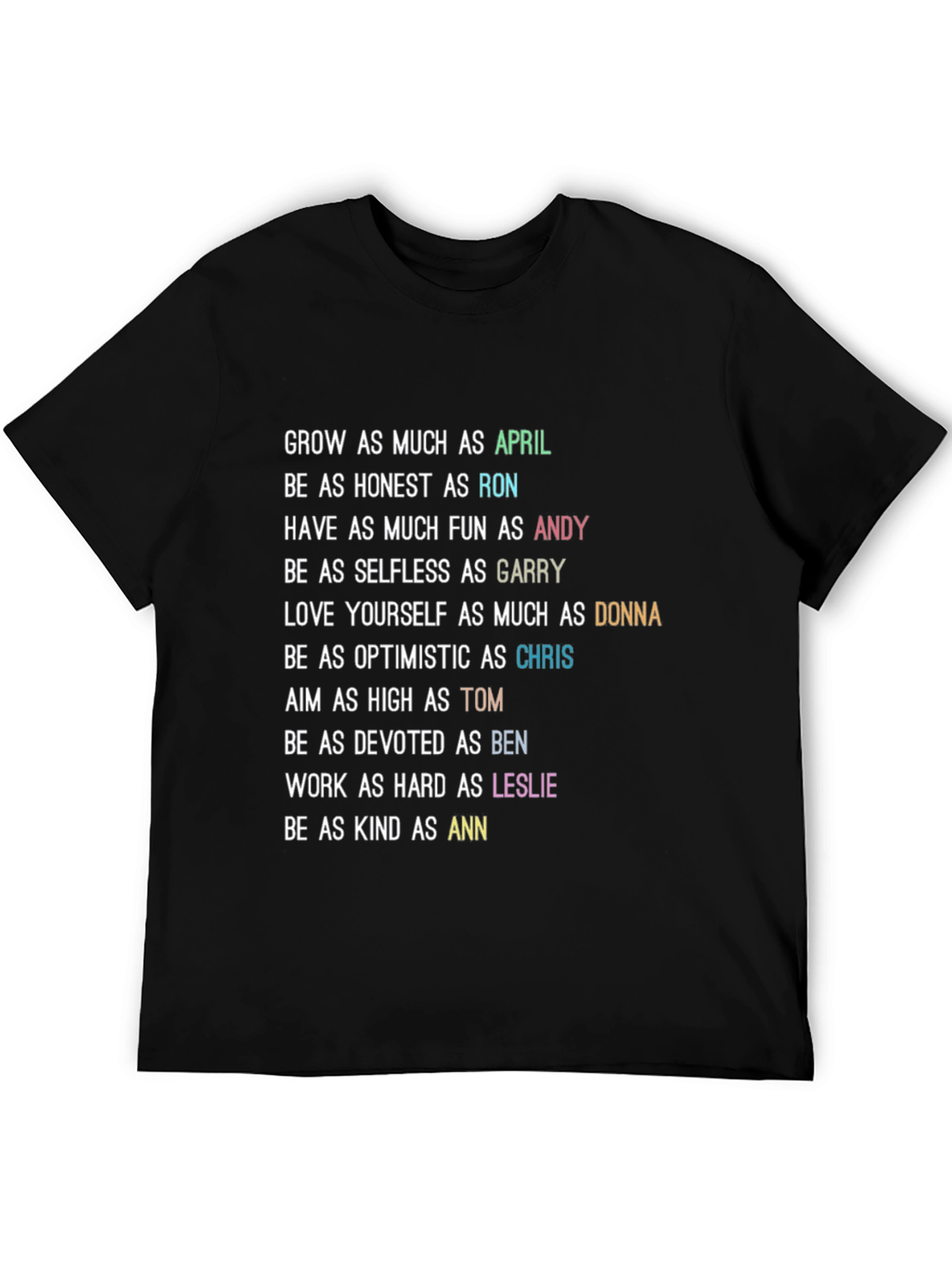 Parks and Rec Character Trait T-Shirt