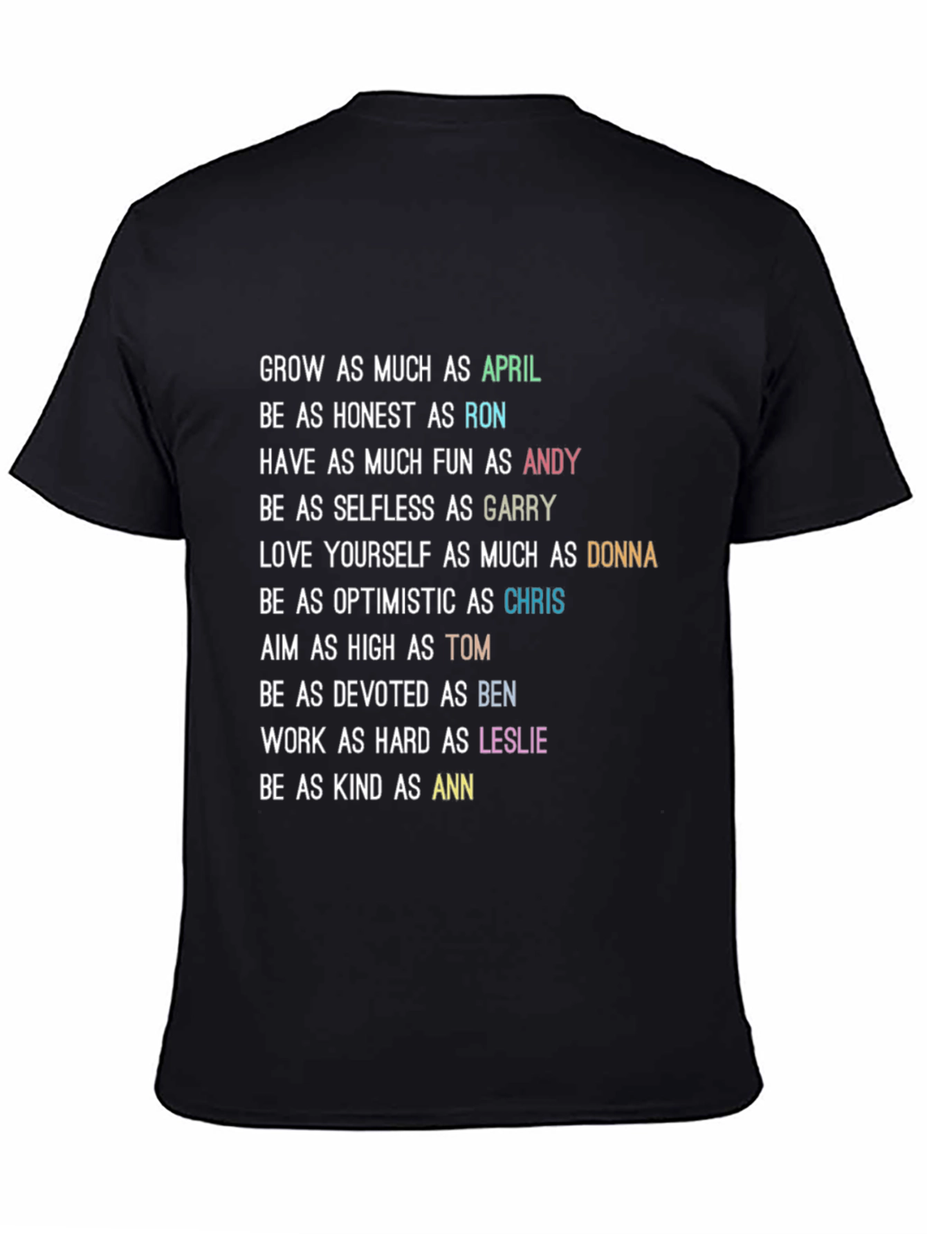 Parks and Rec Character Trait T-Shirt