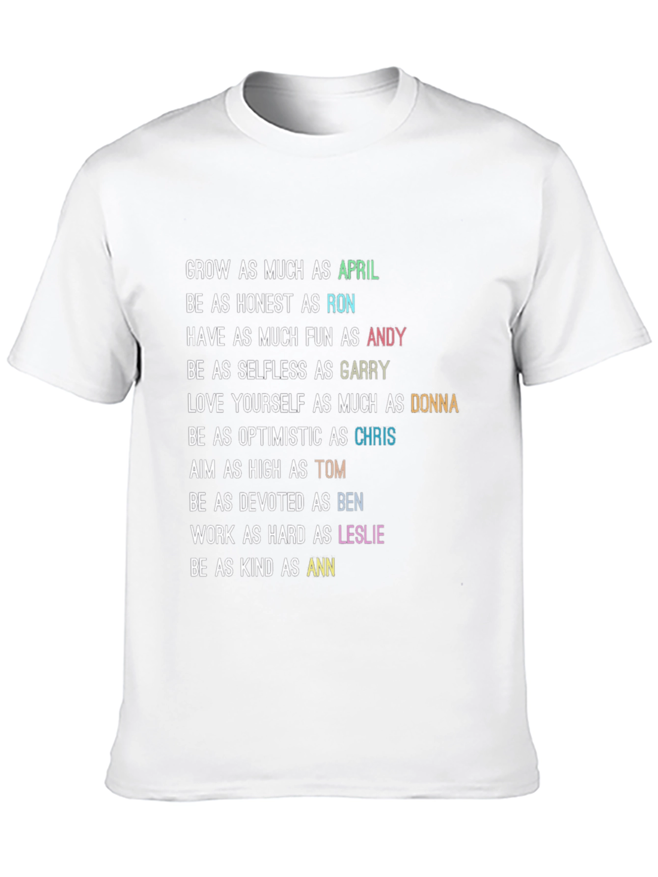 Parks and Rec Character Trait T-Shirt