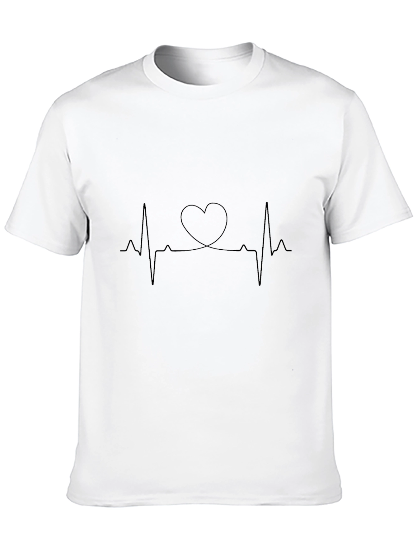 Heartbeat Heart Line Art T-Shirt