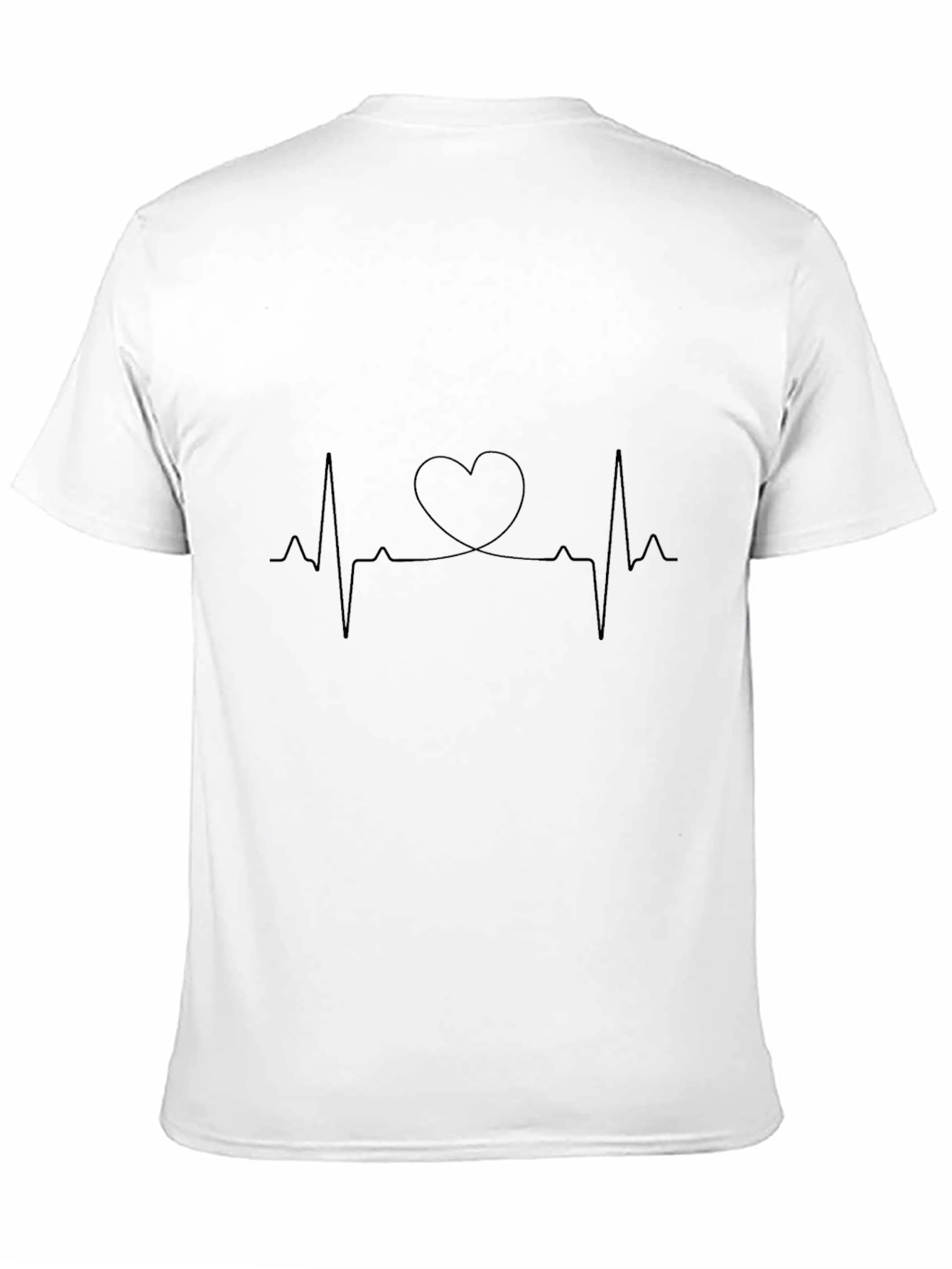 Heartbeat Heart Line Art T-Shirt