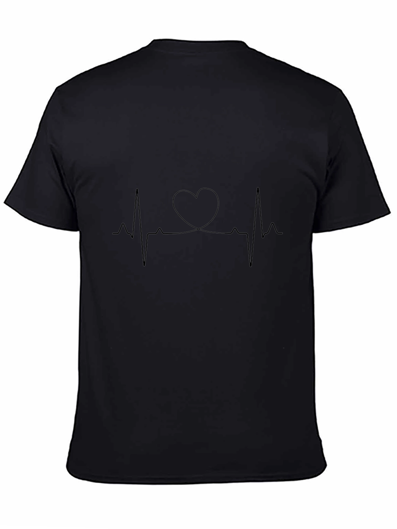 Heartbeat Heart Line Art T-Shirt