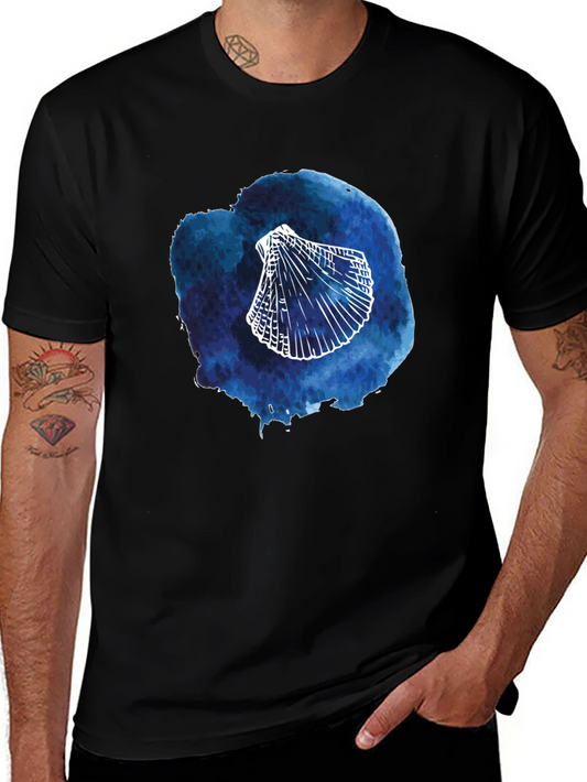 Watercolor Seashell Graphic T-Shirt