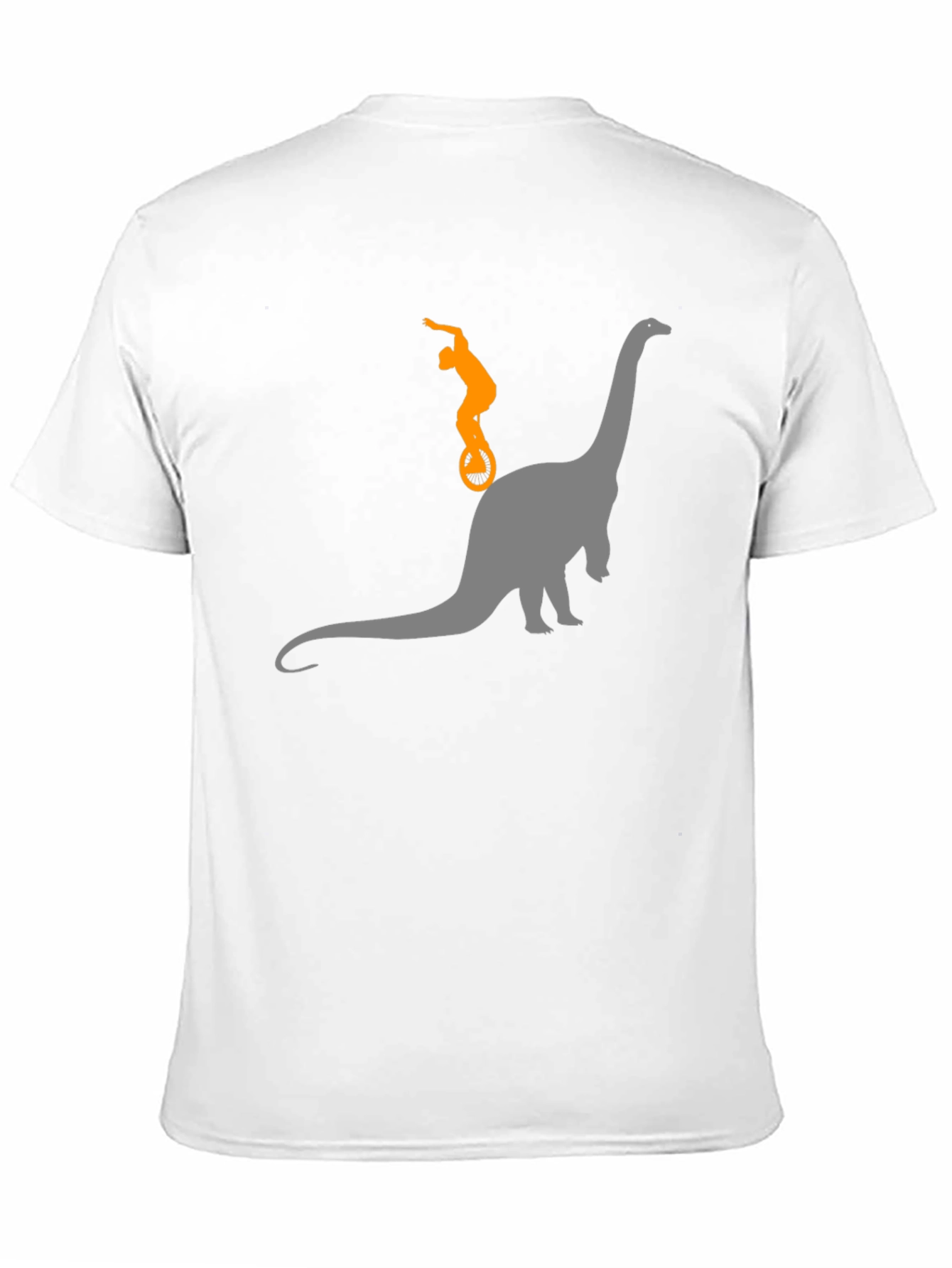 Dino Unicycle T-Shirt - Black Cotton Tee