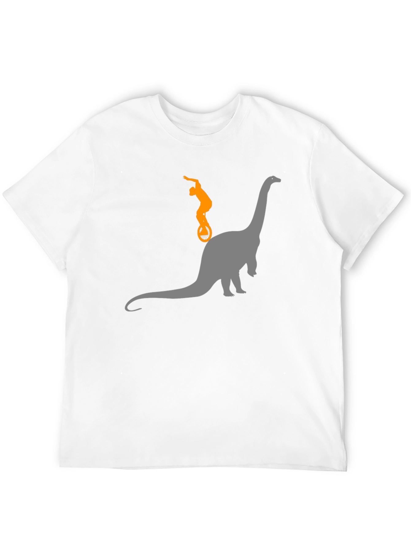 Dino Unicycle T-Shirt - Black Cotton Tee