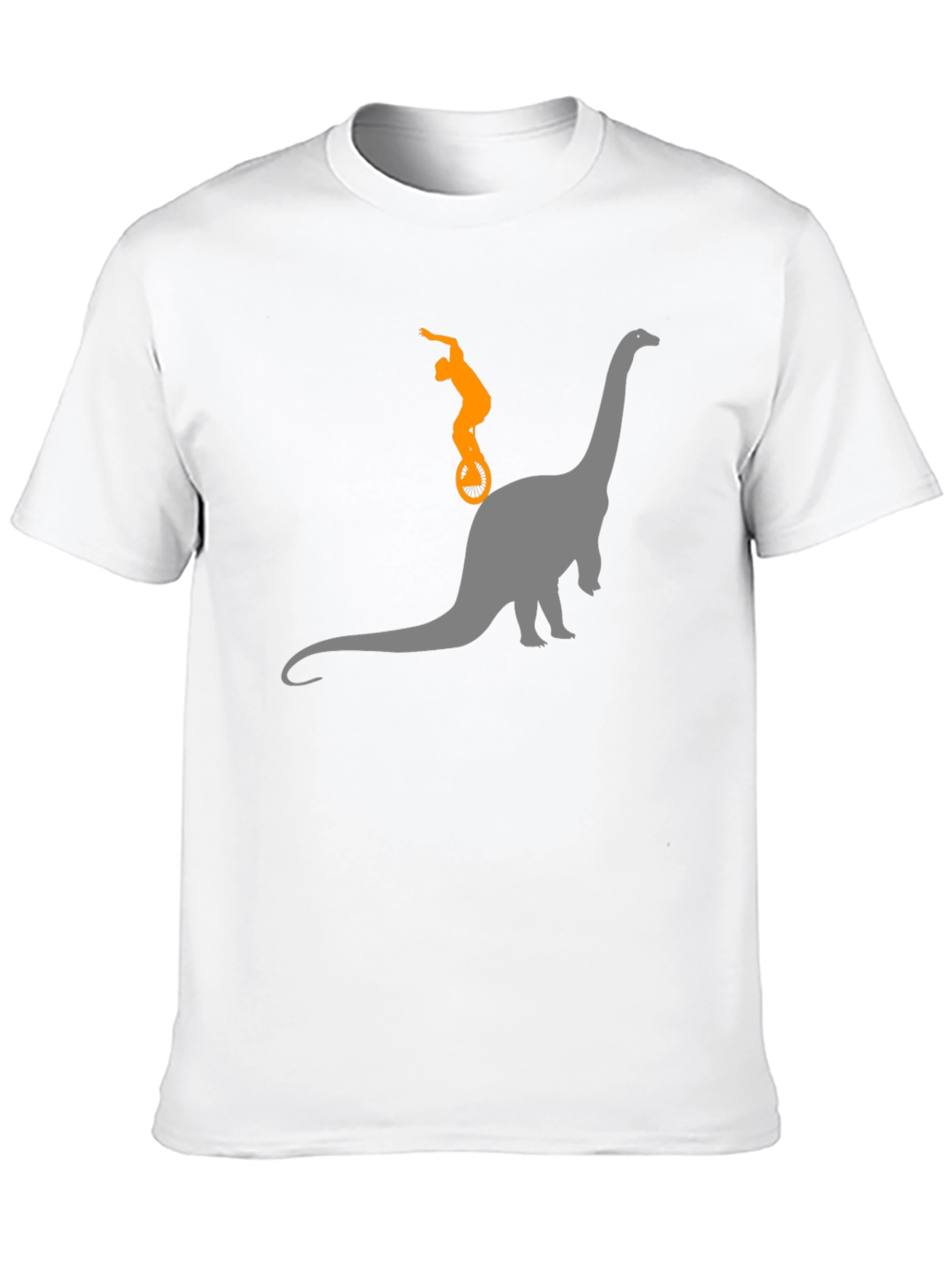 Dino Unicycle T-Shirt - Black Cotton Tee