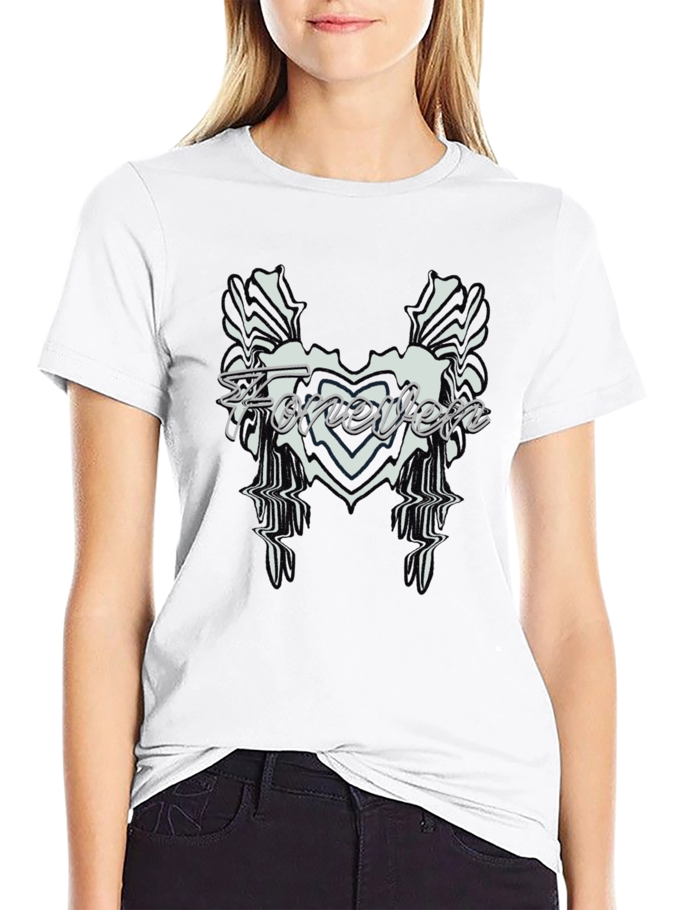 Forever Black Graphic Tee - Stylish Mens Shirt