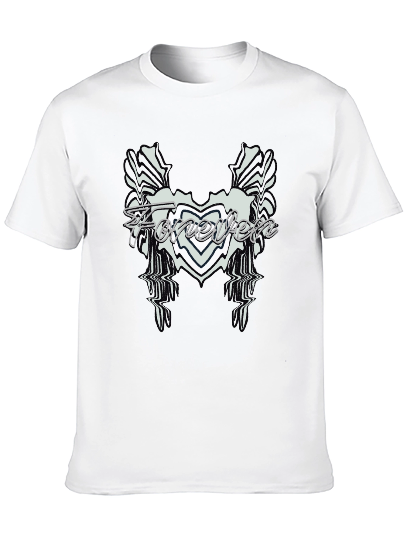 Forever Black Graphic Tee - Stylish Mens Shirt