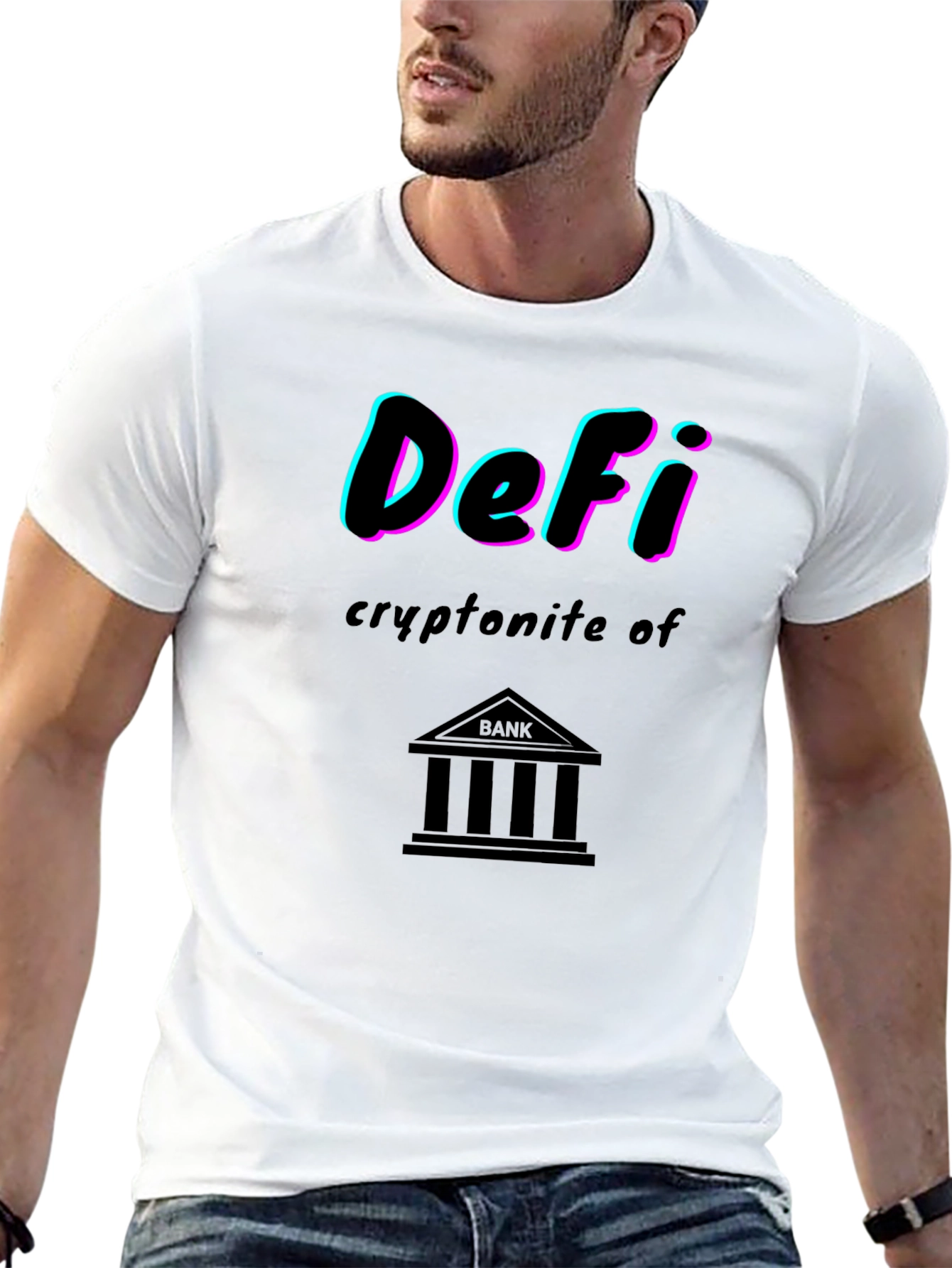DeFi Kryptonite of Banks Graphic T-Shirt