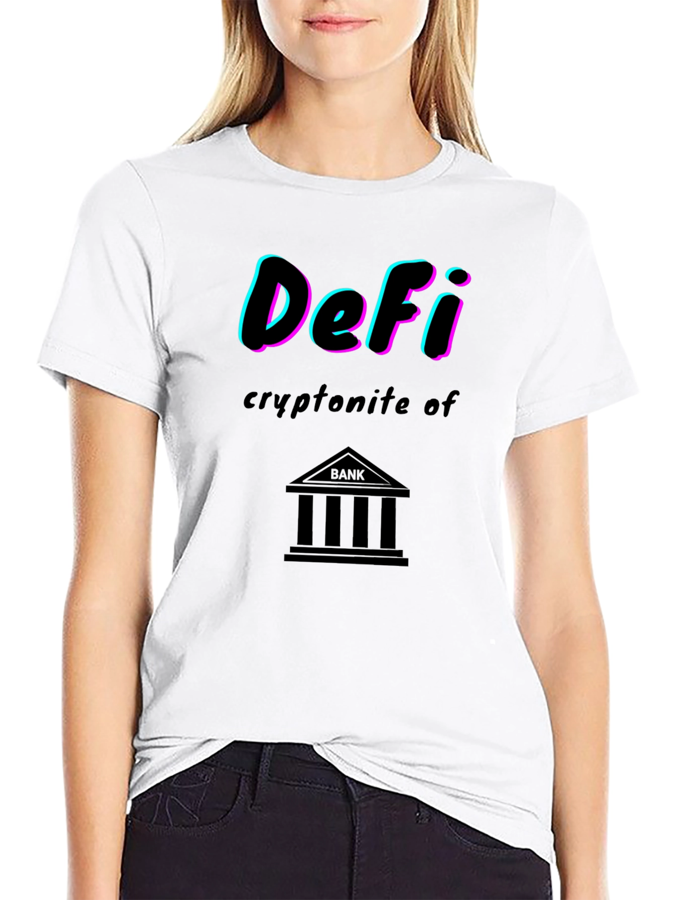 DeFi Kryptonite of Banks Graphic T-Shirt