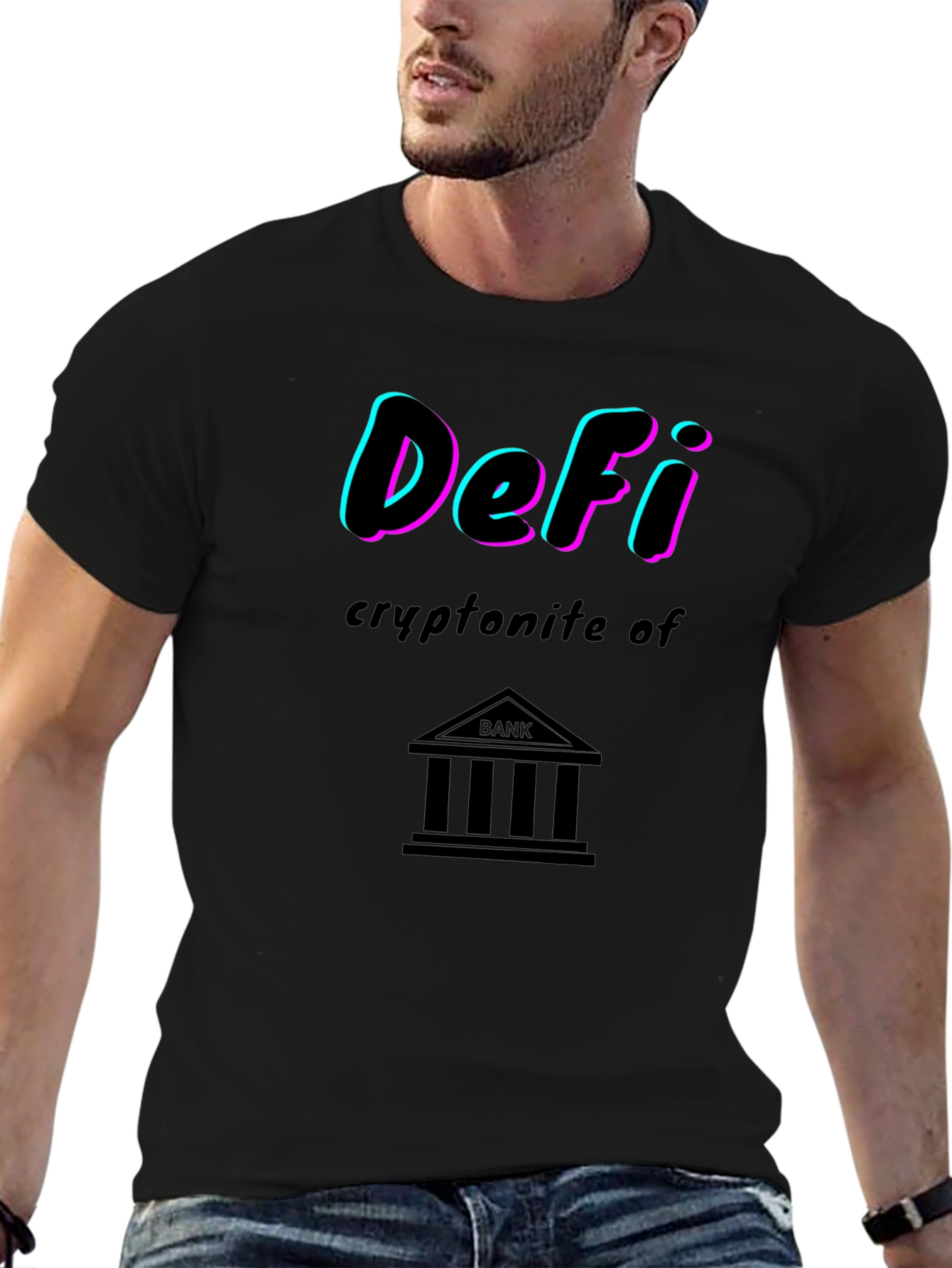 DeFi Kryptonite of Banks Graphic T-Shirt