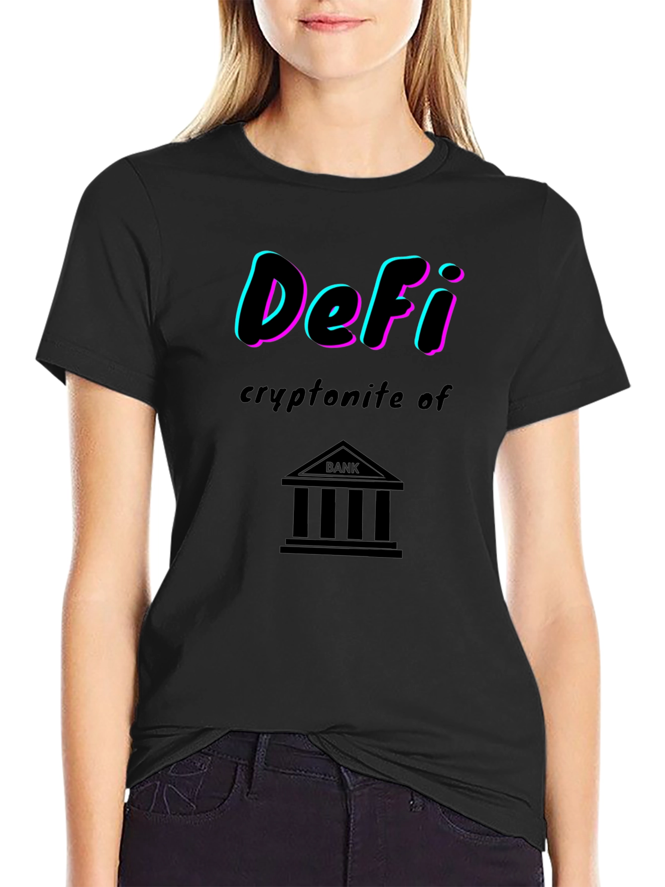 DeFi Kryptonite of Banks Graphic T-Shirt