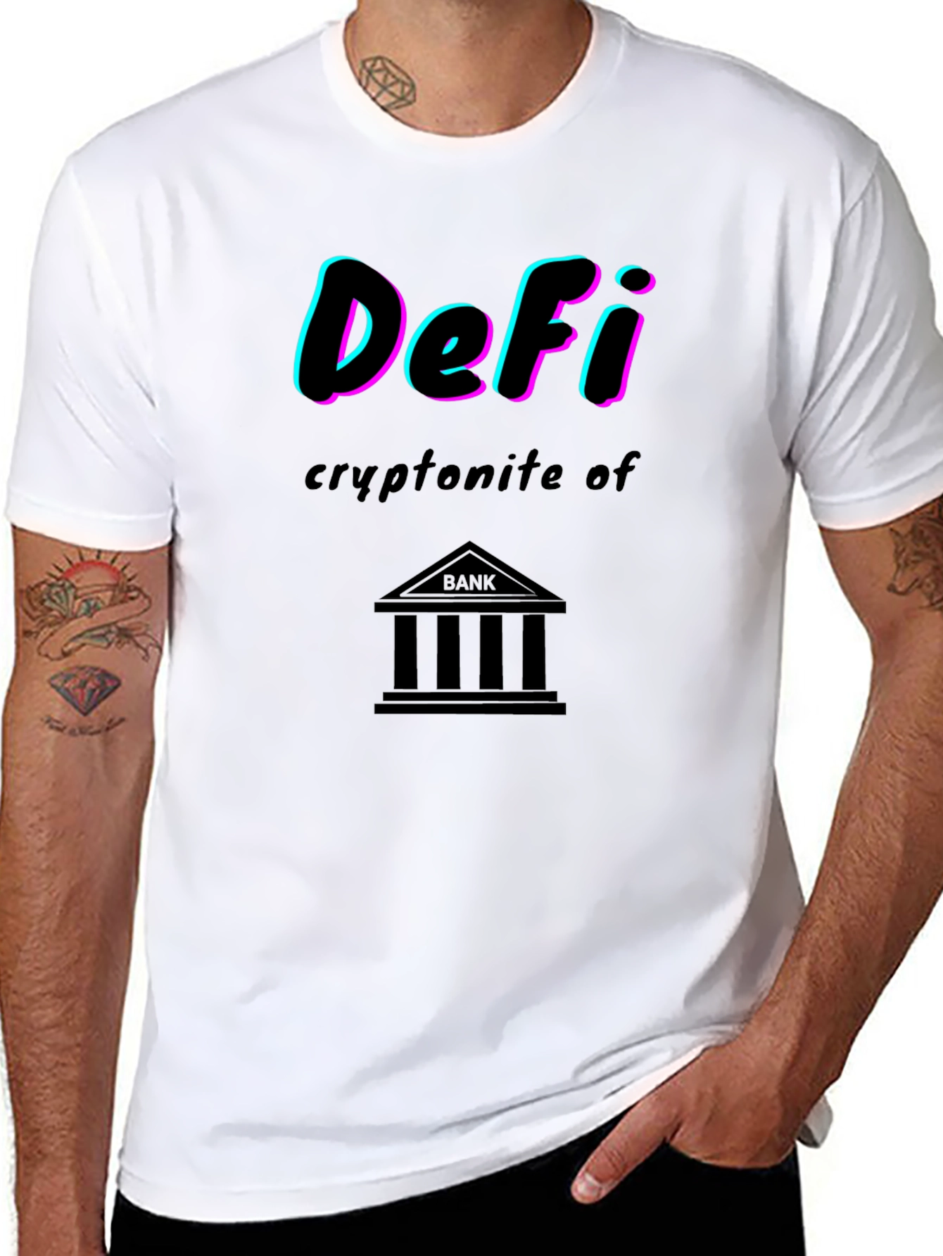 DeFi Kryptonite of Banks Graphic T-Shirt