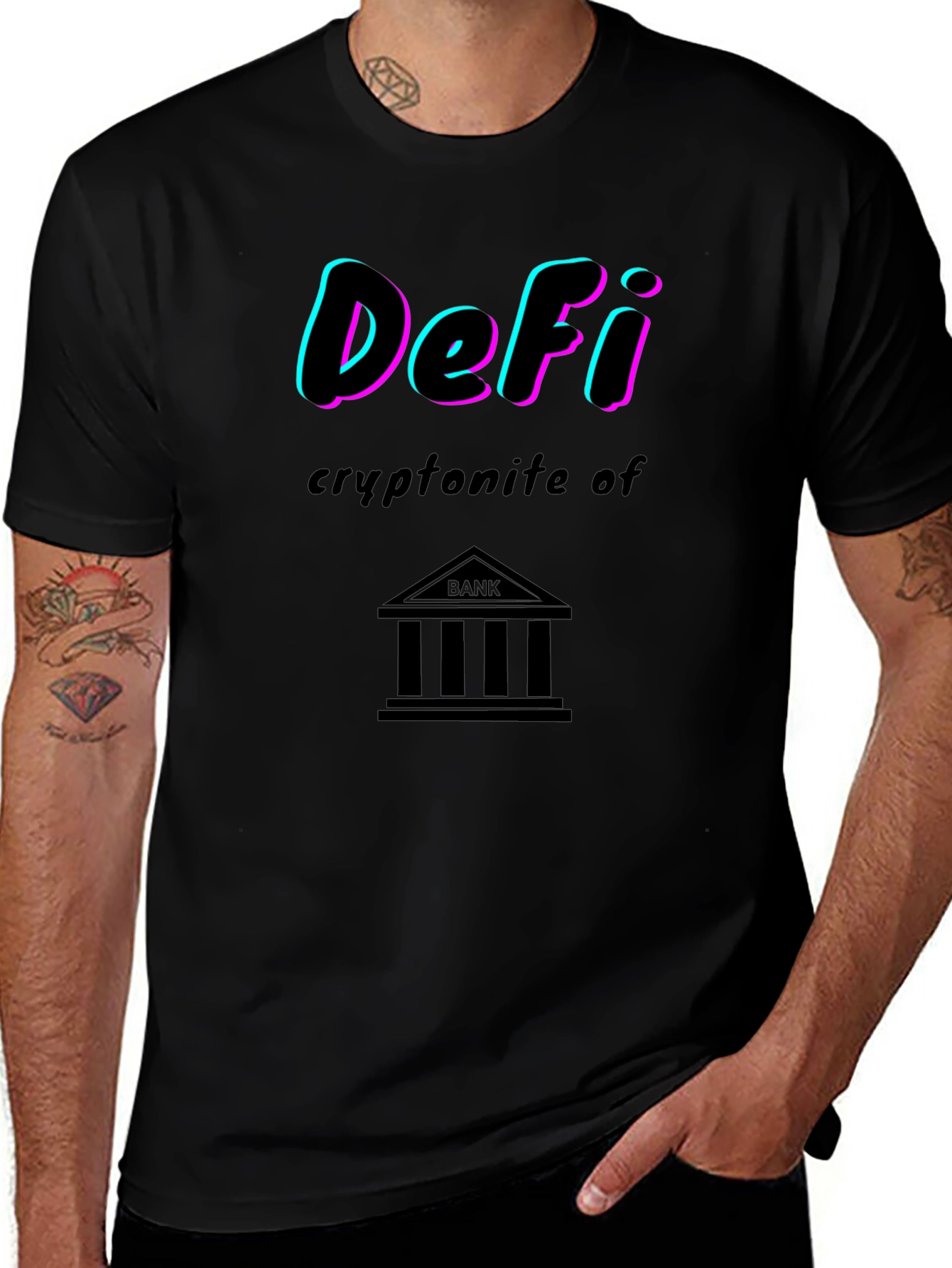 DeFi Kryptonite of Banks Graphic T-Shirt