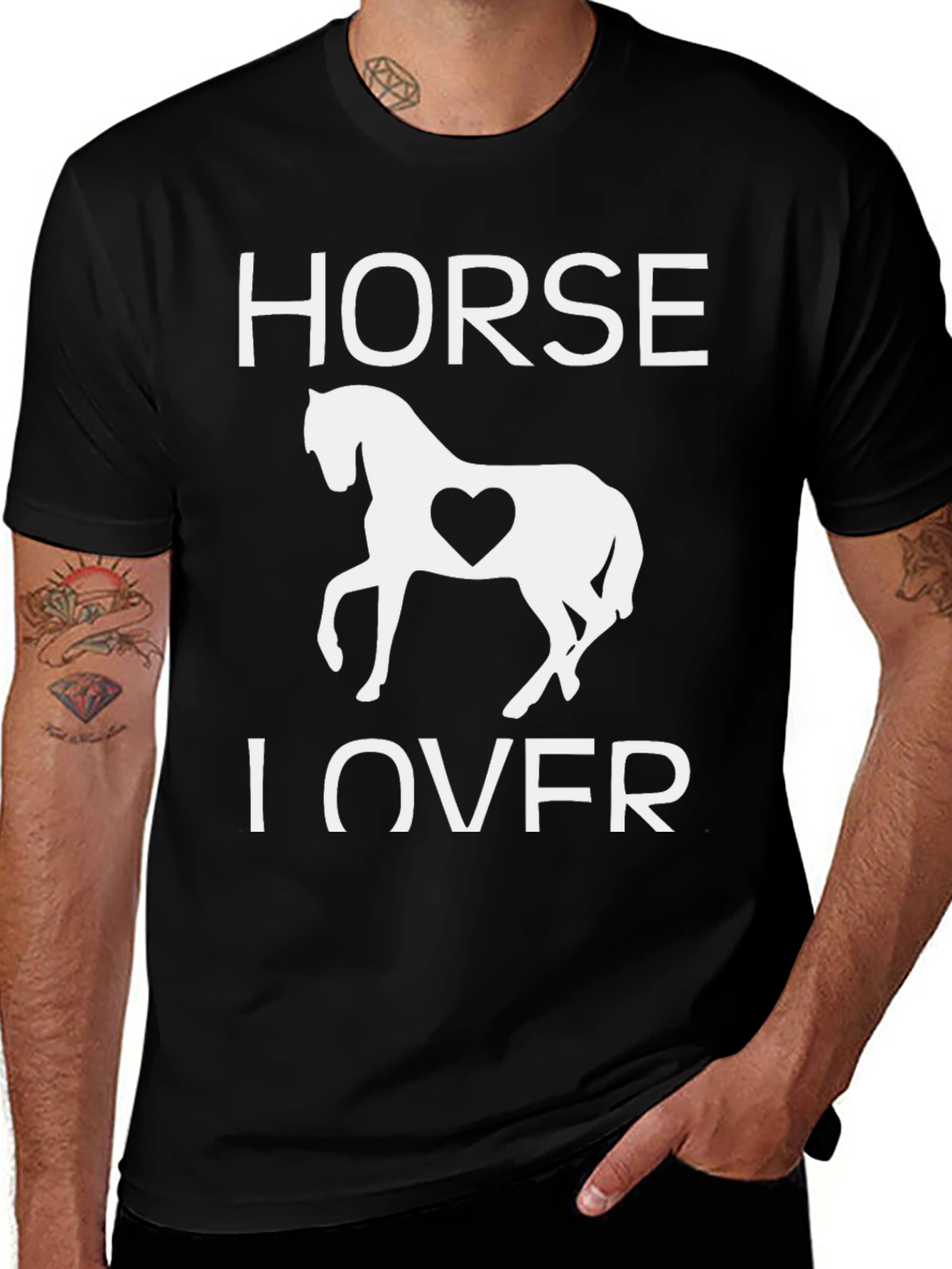 Horse Lover T-Shirt - Black