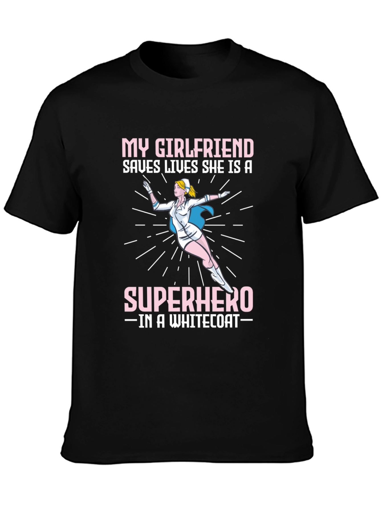 Superhero Girlfriend Nurse T-Shirt