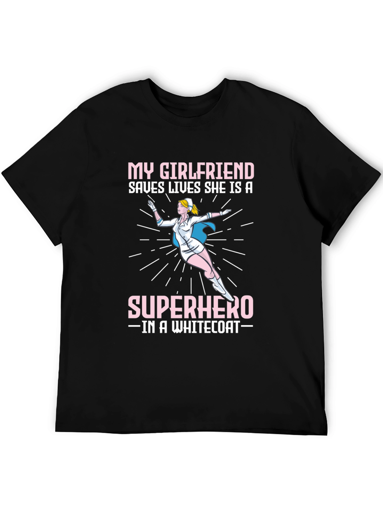 Superhero Girlfriend Nurse T-Shirt