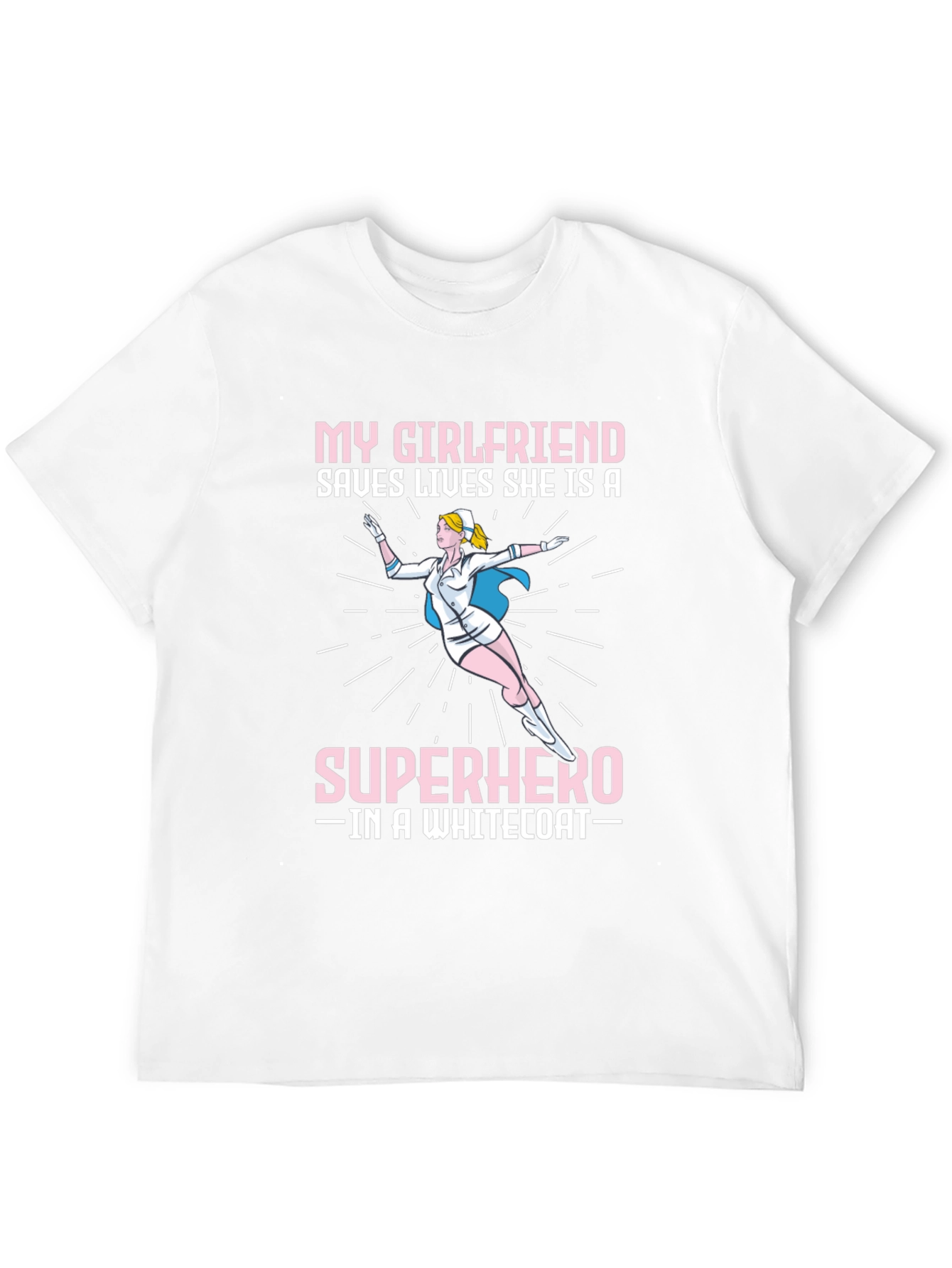 Superhero Girlfriend Nurse T-Shirt