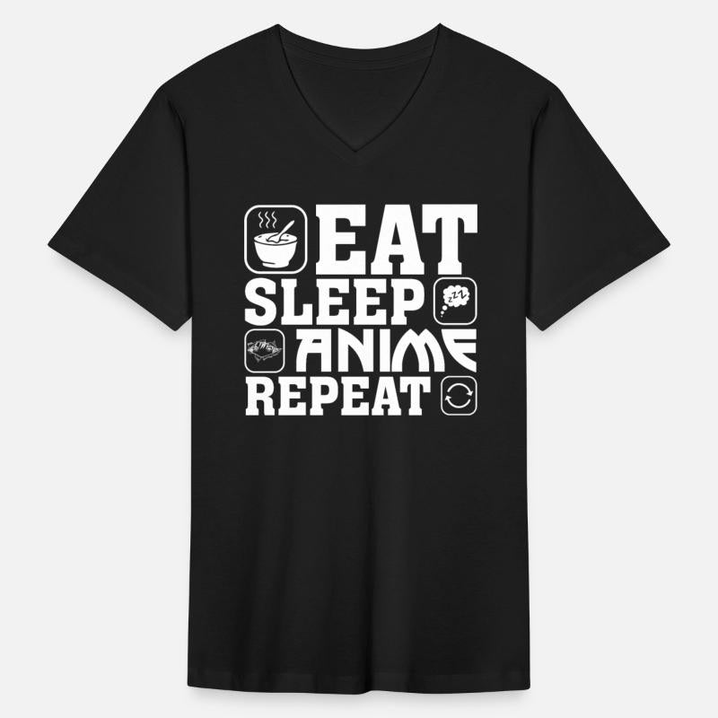 Eat Sleep Anime Repeat Kawaii Otaku Manga Japan Fa