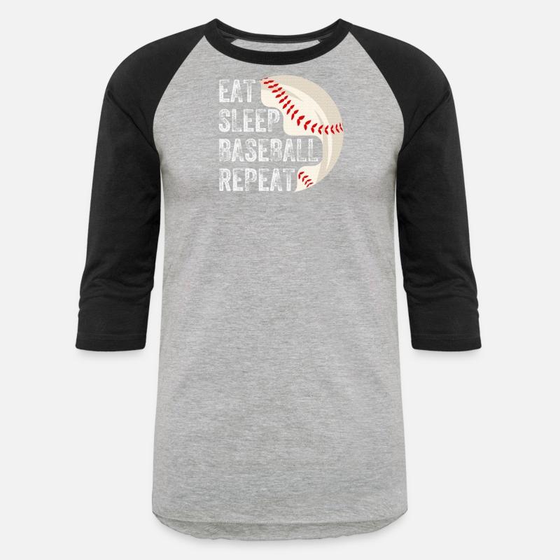 EAT SLEEP BASEBALL REPEAT Baseball Player Baseball