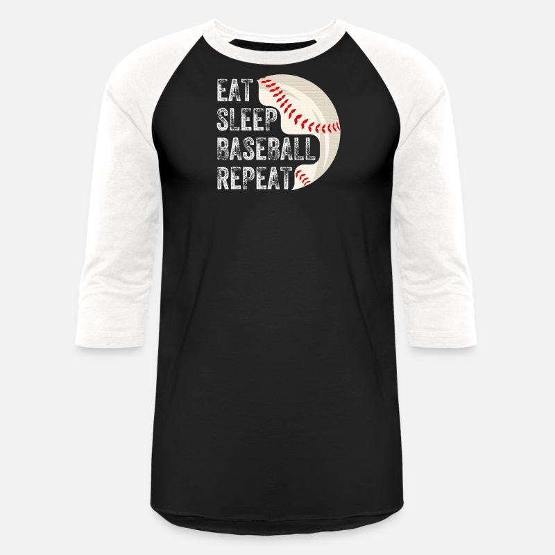 EAT SLEEP BASEBALL REPEAT Baseball Player Baseball