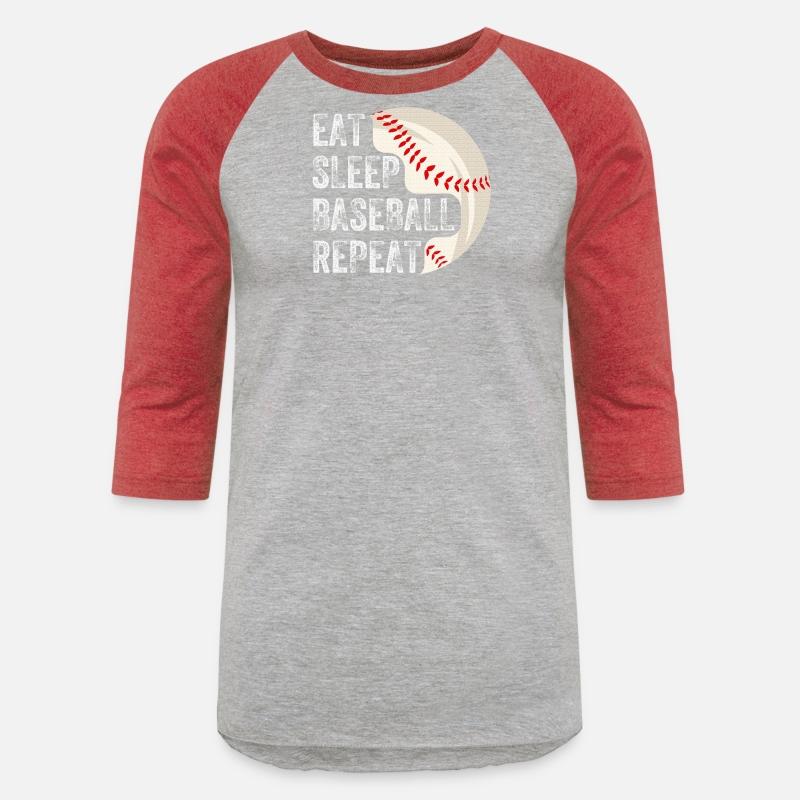 EAT SLEEP BASEBALL REPEAT Baseball Player Baseball