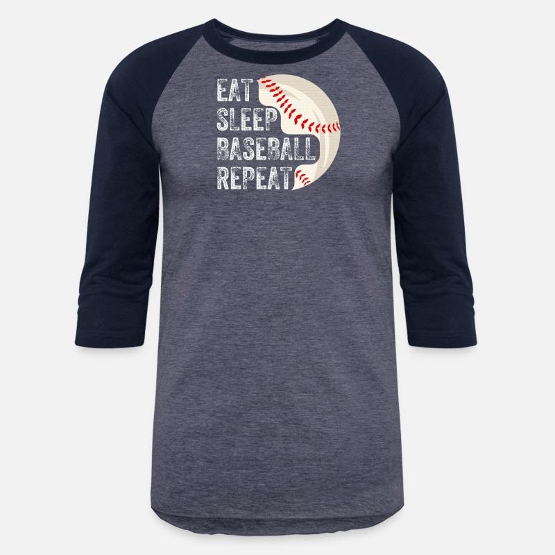 EAT SLEEP BASEBALL REPEAT Baseball Player Baseball