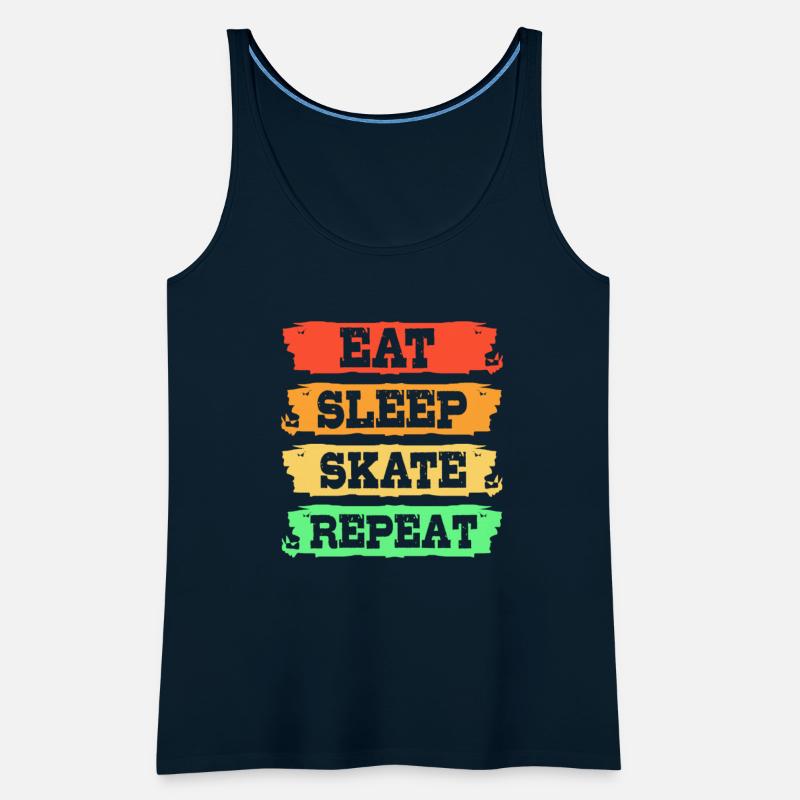 Eat Sleep Skate Repeat Retro Skateboard Longboard