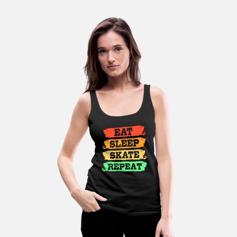 Eat Sleep Skate Repeat Retro Skateboard Longboard