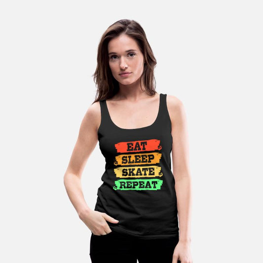 Eat Sleep Skate Repeat Retro Skateboard Longboard